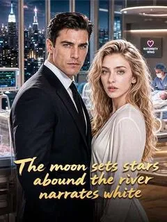 The Moon Sets Stars abound the River Narrates White — poster