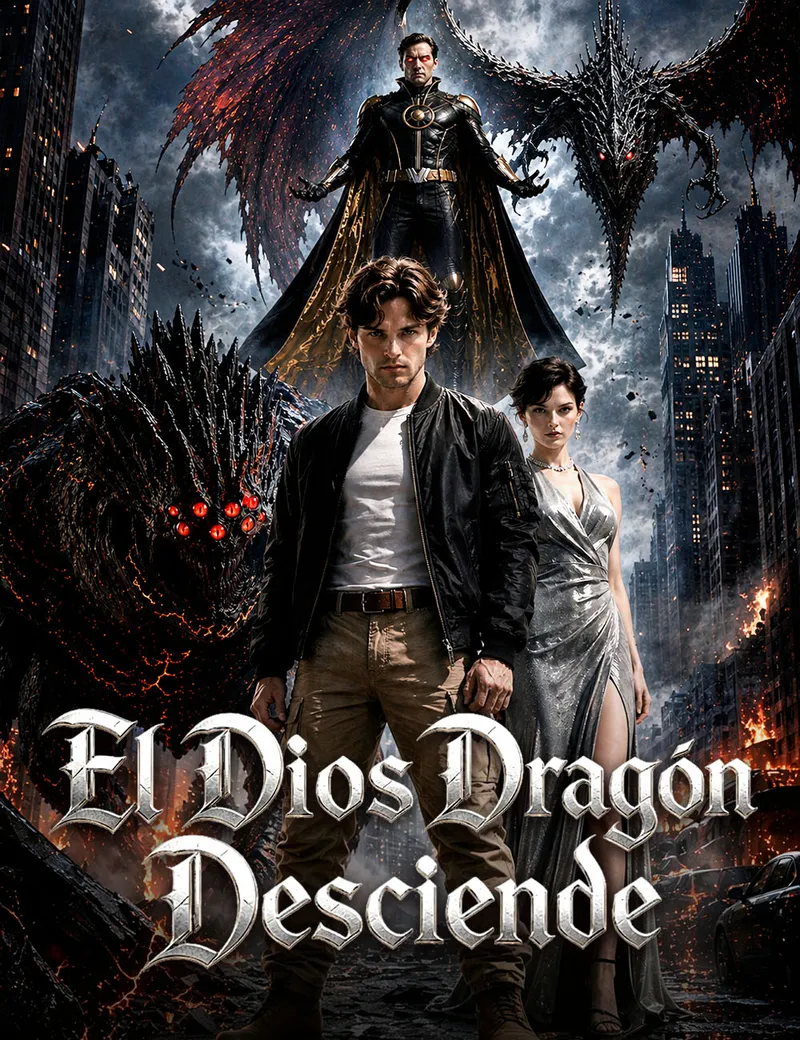El Dios Dragón desciende — póster