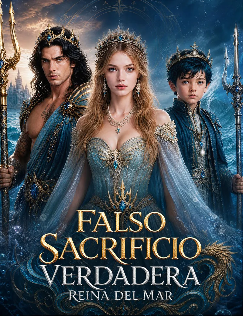 Falso sacrificio, verdadera reina del mar — póster
