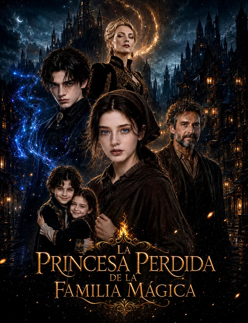 La princesa perdida de la familia mágica — póster