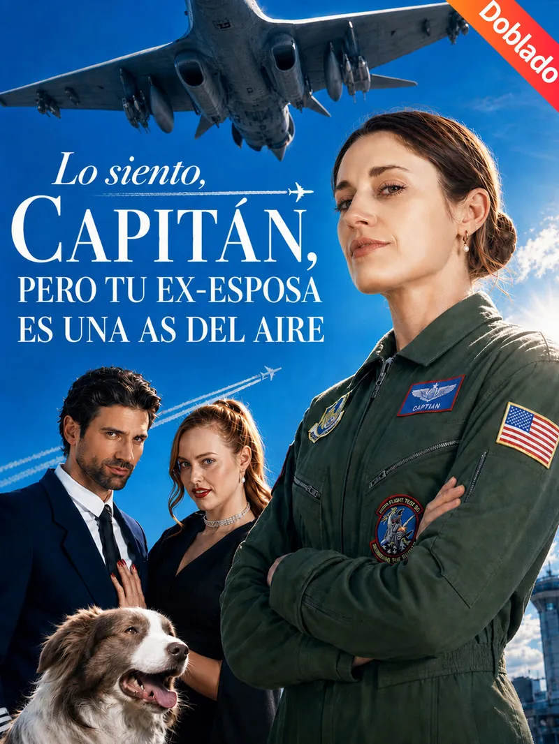 [Doblado]Lo siento, capitán, pero tu ex-esposa es una as del aire — póster