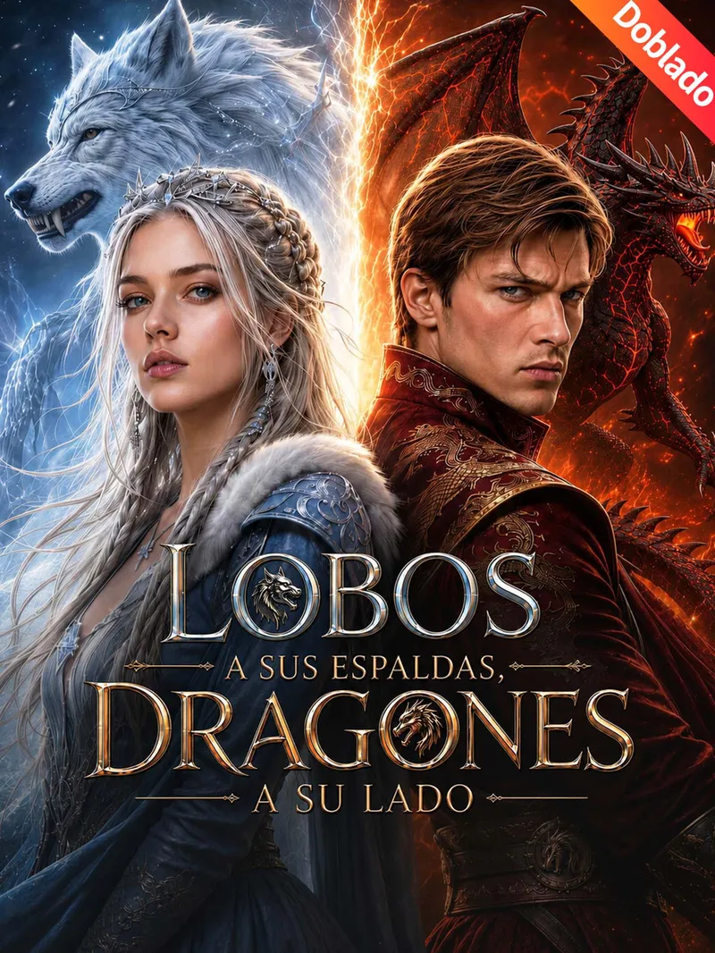 [Doblado]Lobos a sus espaldas, dragones a su lado — póster
