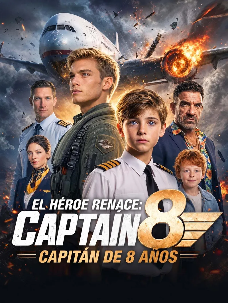 El héroe renace: Capitán de 8 años — póster