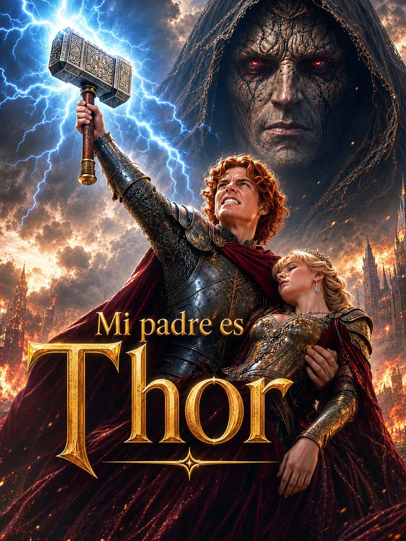 Mi padre es Thor — póster