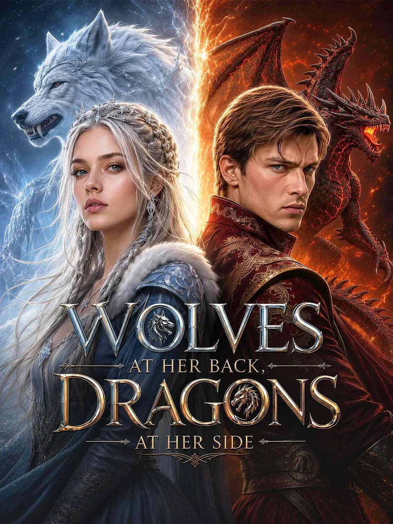 Wolves at Her Back, Dragons at Her Side — poster