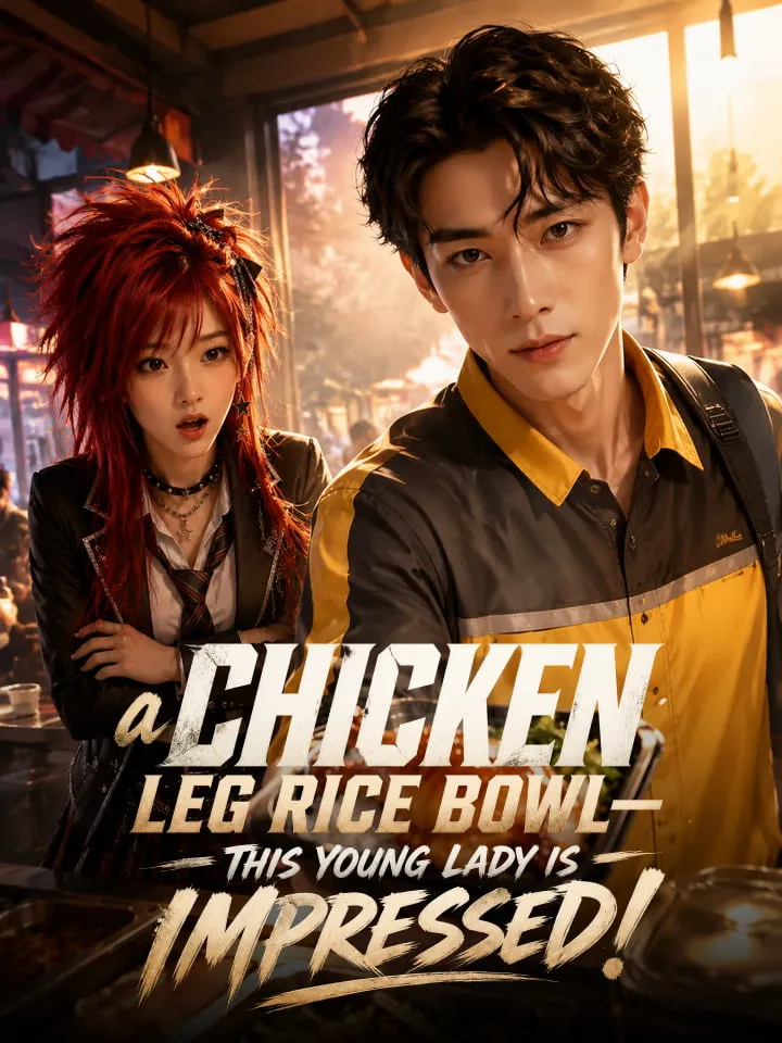 A chicken leg rice bowl—this young lady is impressed! — poster