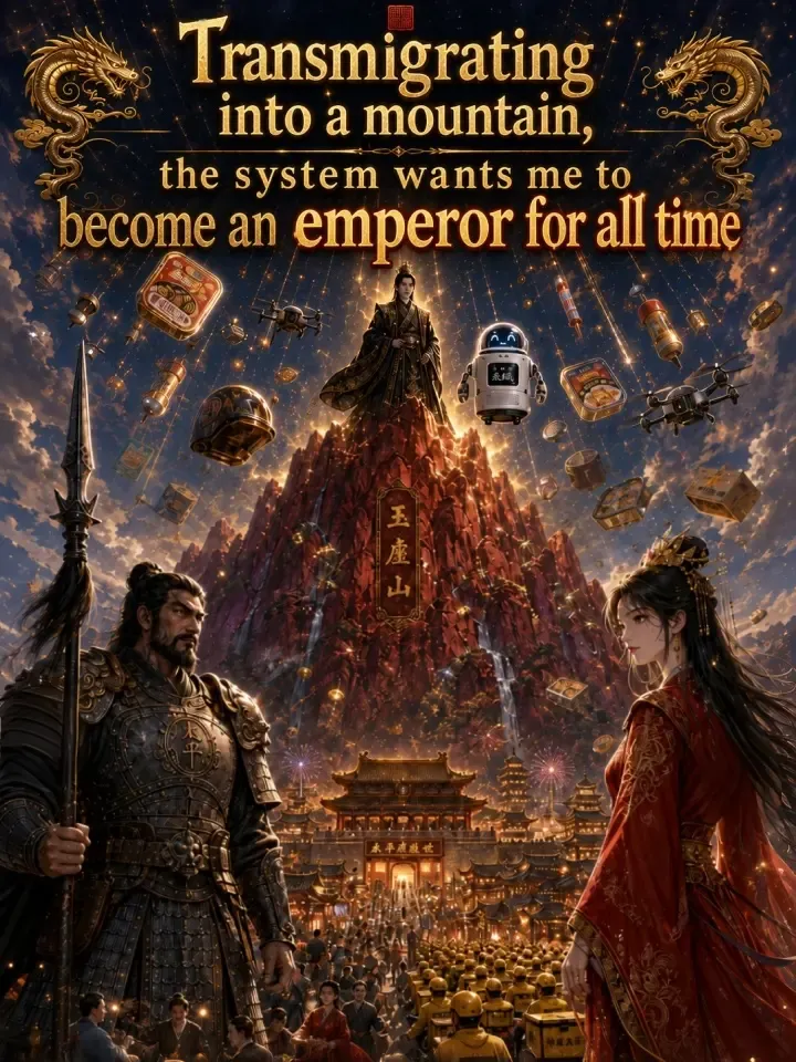 Transmigrating into a mountain, the system wants me to become an emperor for all time — poster