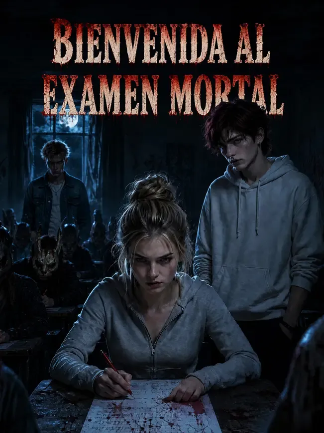 Bienvenida al examen mortal — póster