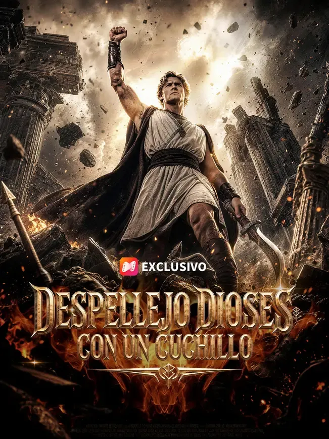 Despellejo dioses con un cuchillo — póster
