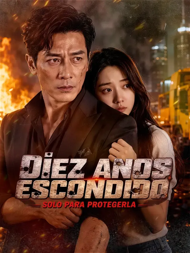 Diez años escondido, solo para protegerla — póster