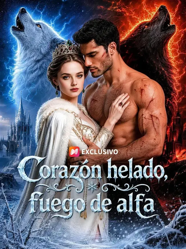 (Doblado) Corazón helado, fuego de alfa — póster