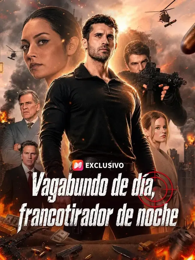 (Doblado) Vagabundo de día, francotirador de noche — póster