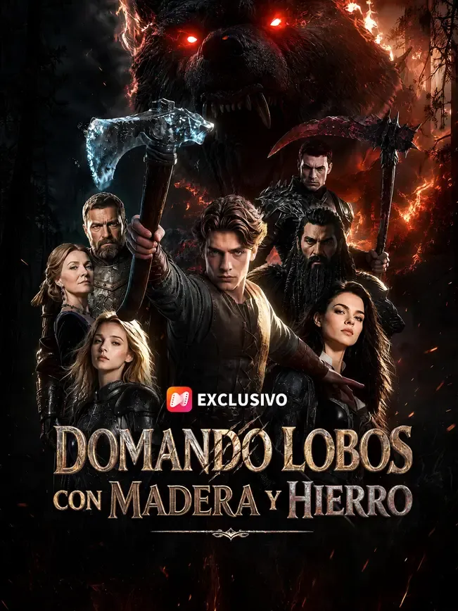 Domando lobos con madera y hierro — póster