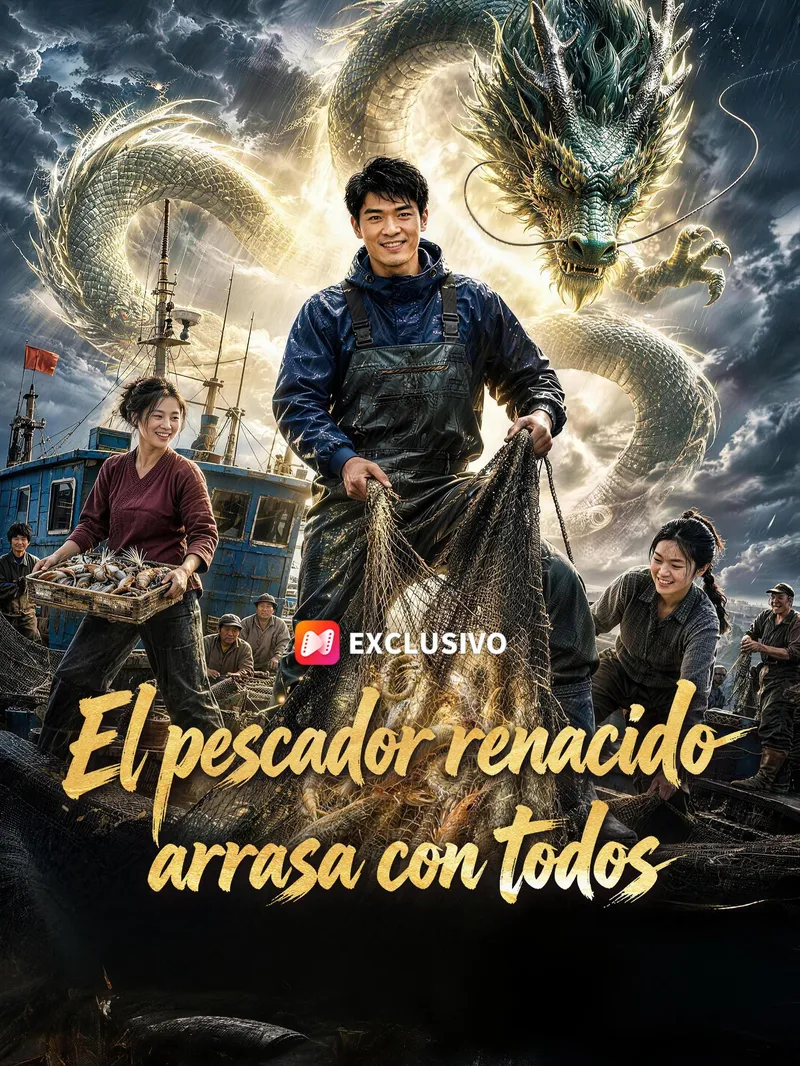 El pescador renacido arrasa con todos — póster