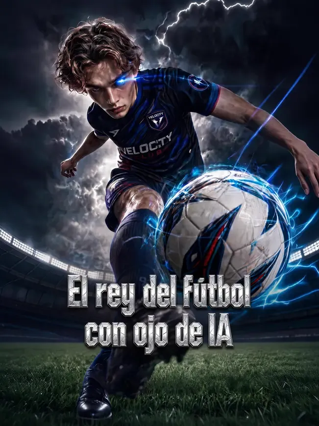 El rey del fútbol con ojo de IA — póster