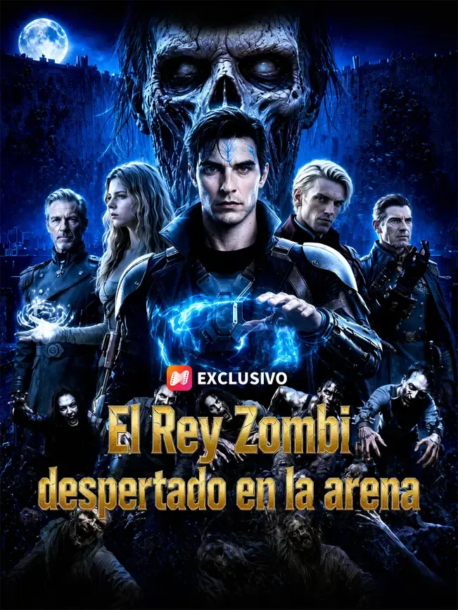 El Rey Zombi despertado en la arena — póster
