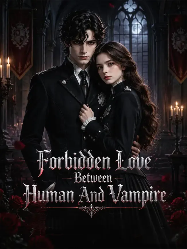 Forbidden love between human and vampire — poster