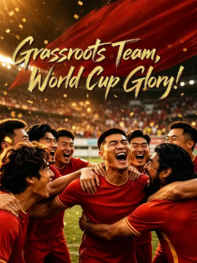Grassroots Team, World Cup Glory! — poster