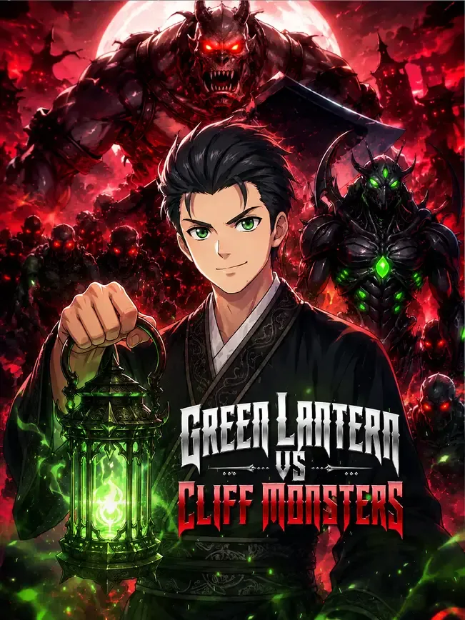 Green Lantern vs Cliff Monsters — poster