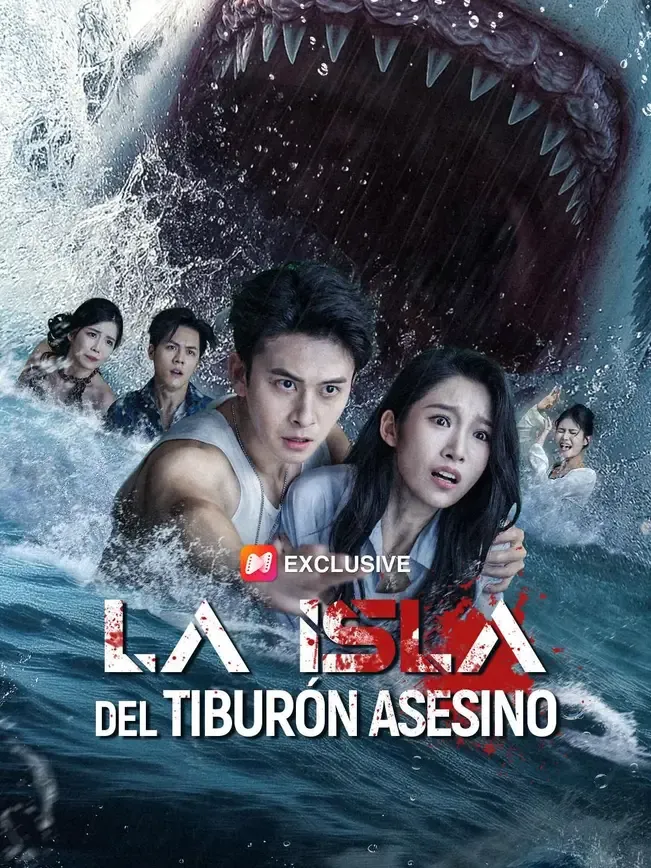 La isla del tiburón asesino — póster