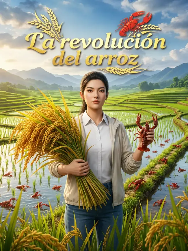 La revolución del arroz — póster