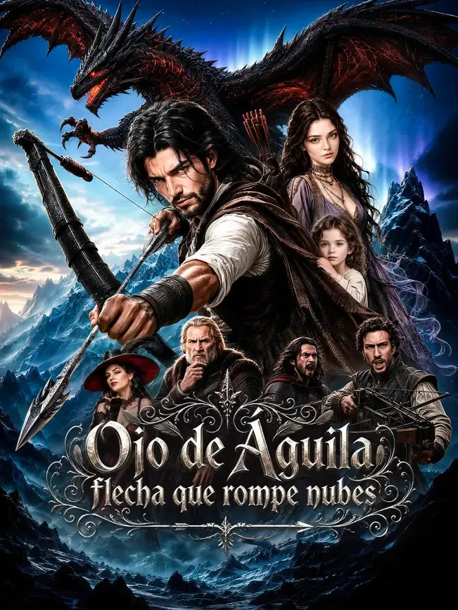 Ojo de Águila, flecha que rompe nubes — póster