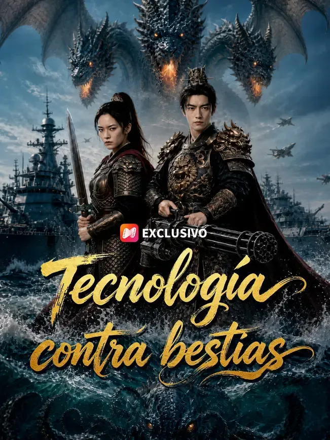 Tecnología contra bestias — póster