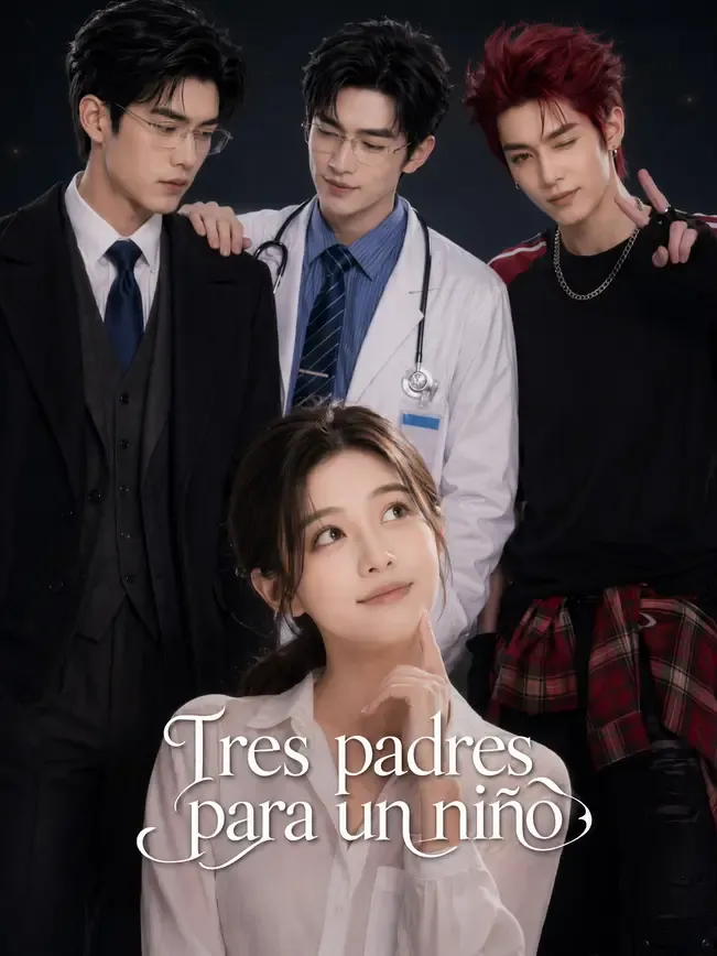 Tres padres para un niño — póster