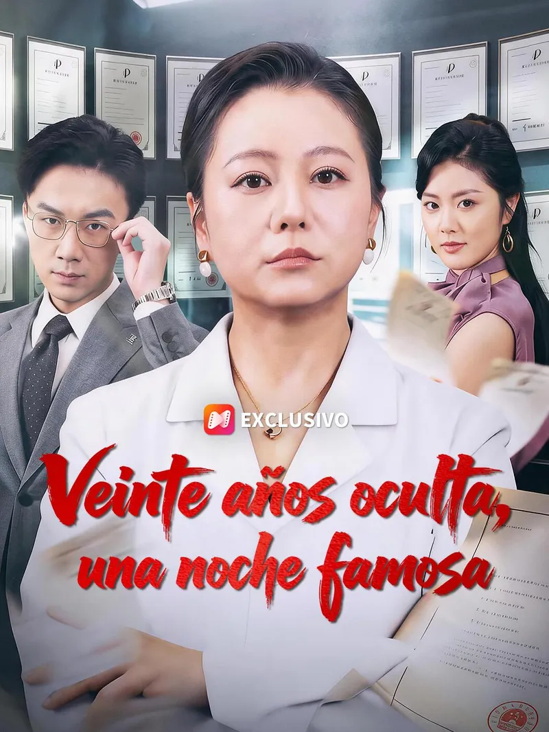 Veinte años oculta, una noche famosa — póster
