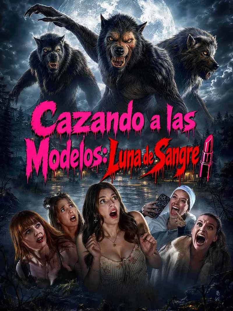 Cazando a las modelos: Luna de sangre — póster