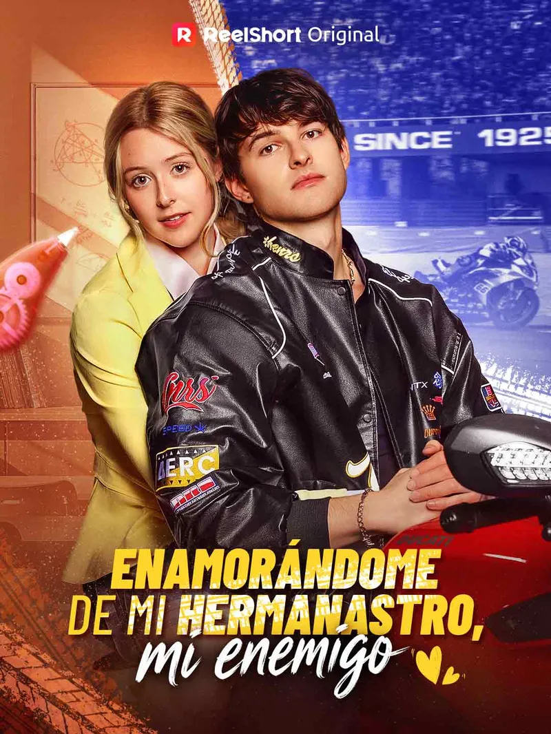 Enamorándome de mi hermanastro, mi enemigo — póster