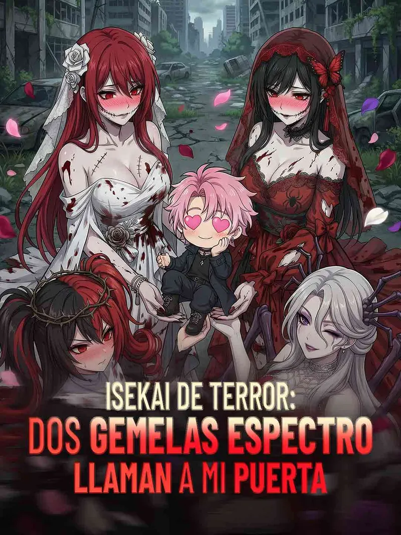 Isekai de terror: dos gemelas espectro llaman a mi puerta — póster