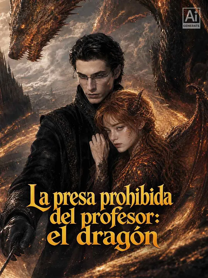 La presa prohibida del profesor: el dragón — póster