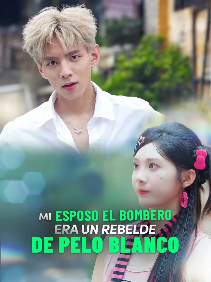 Mi esposo el bombero era un rebelde de pelo blanco — póster