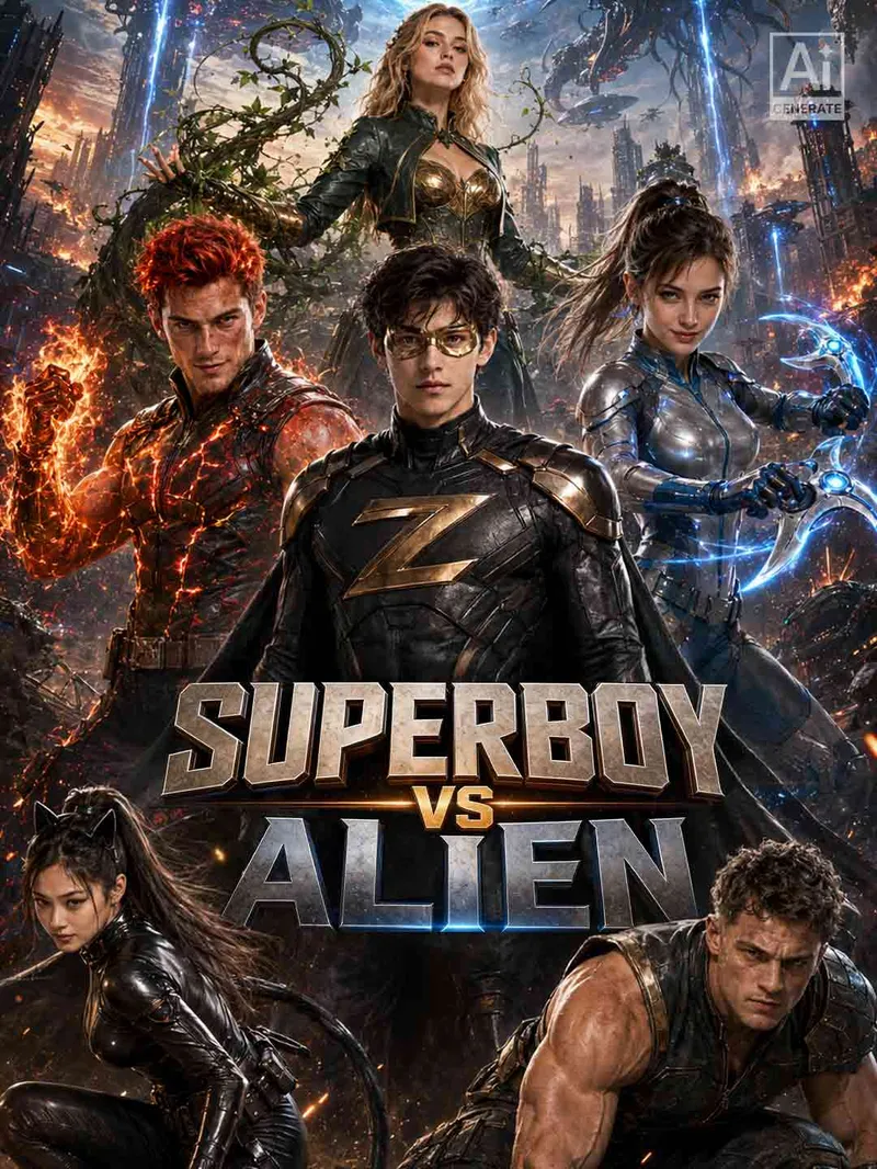 Superboy vs. Alien — poster