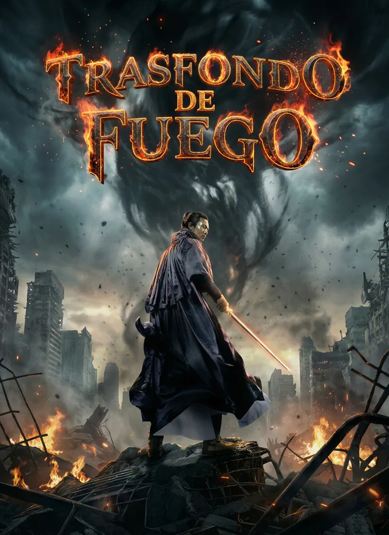 [Doblado]Trasfondo de Fuego — póster