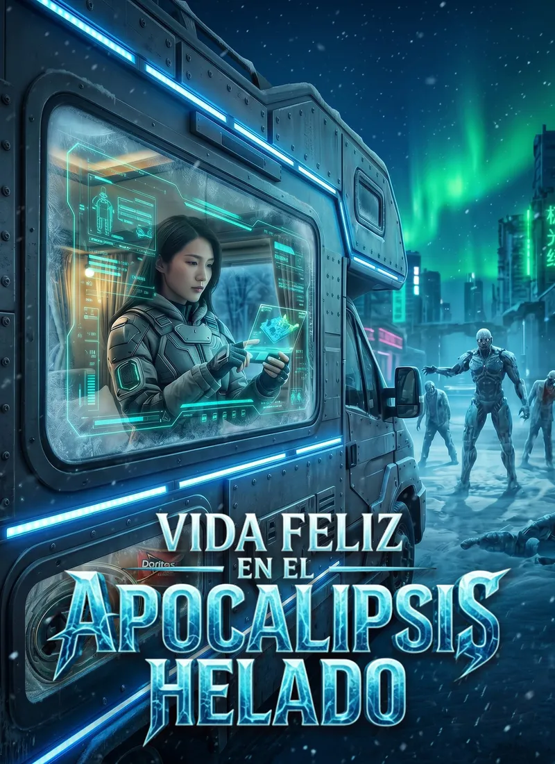 [Doblado]Vida feliz en el apocalipsis helado — póster