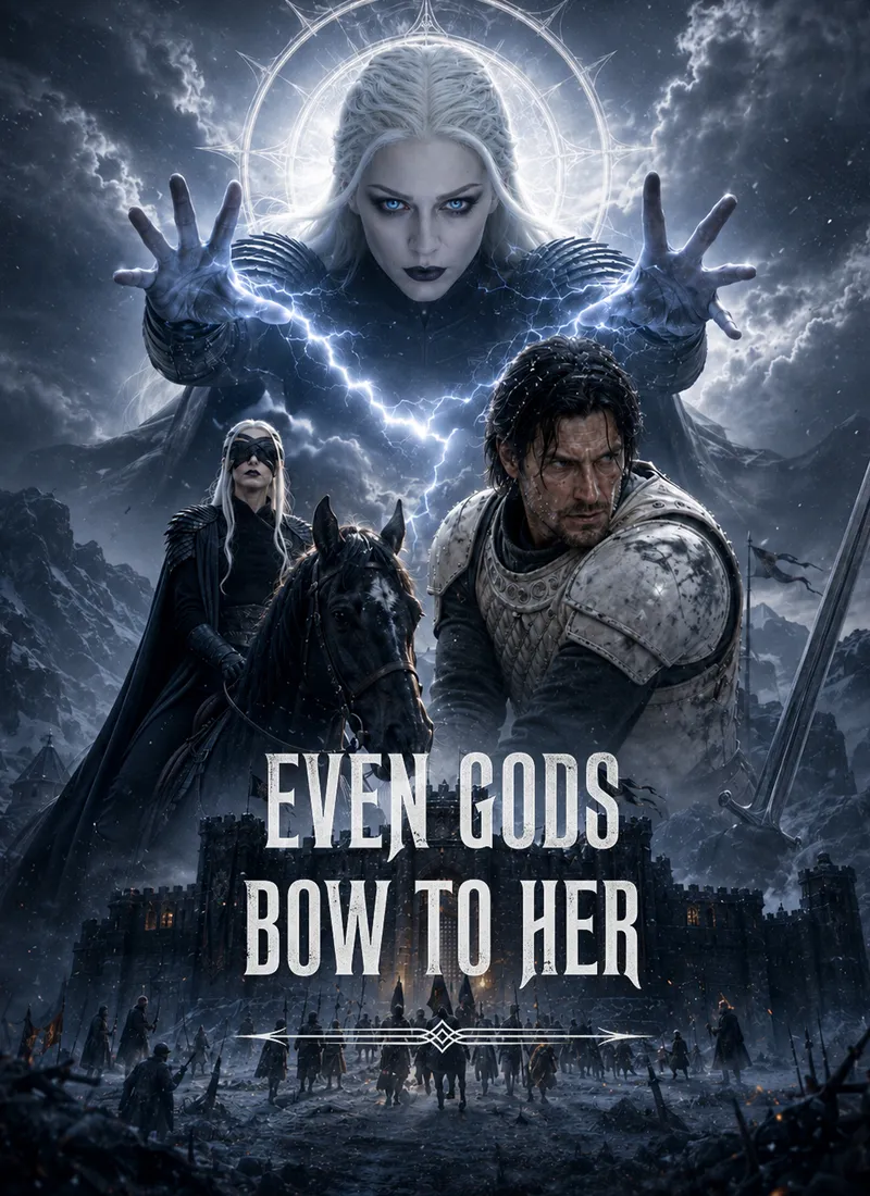 Even Gods Bow To Her — poster