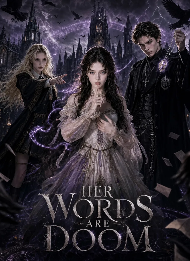 Her words are doom. — poster
