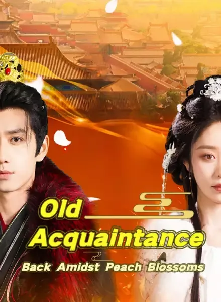 Old Acquaintance Back Amidst Peach Blossoms — poster